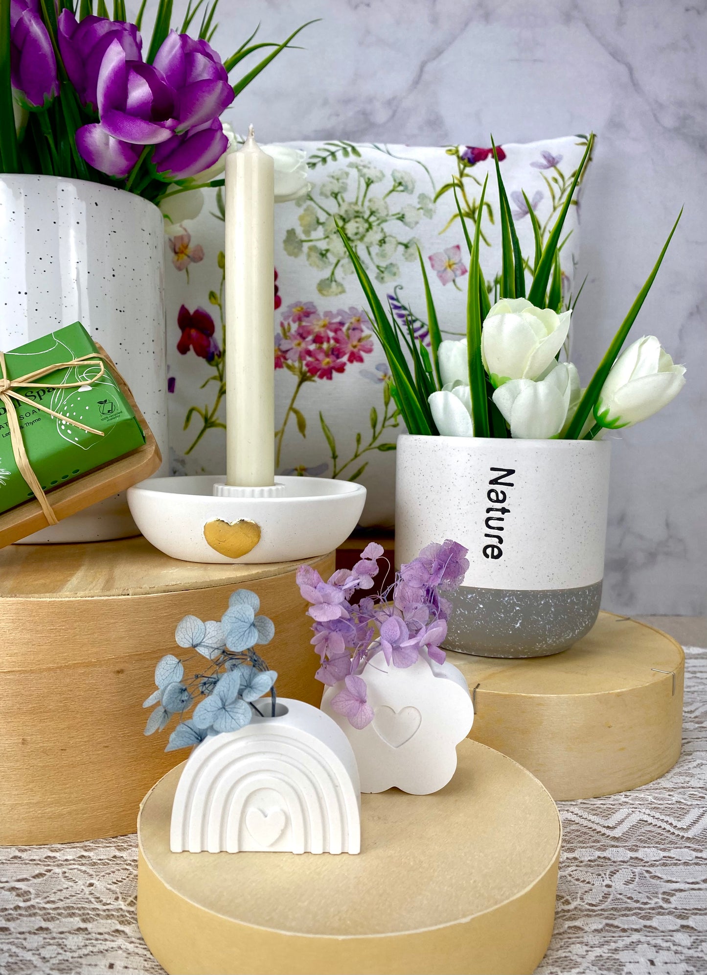 Mini Flower Holder Vases in a Set of 4