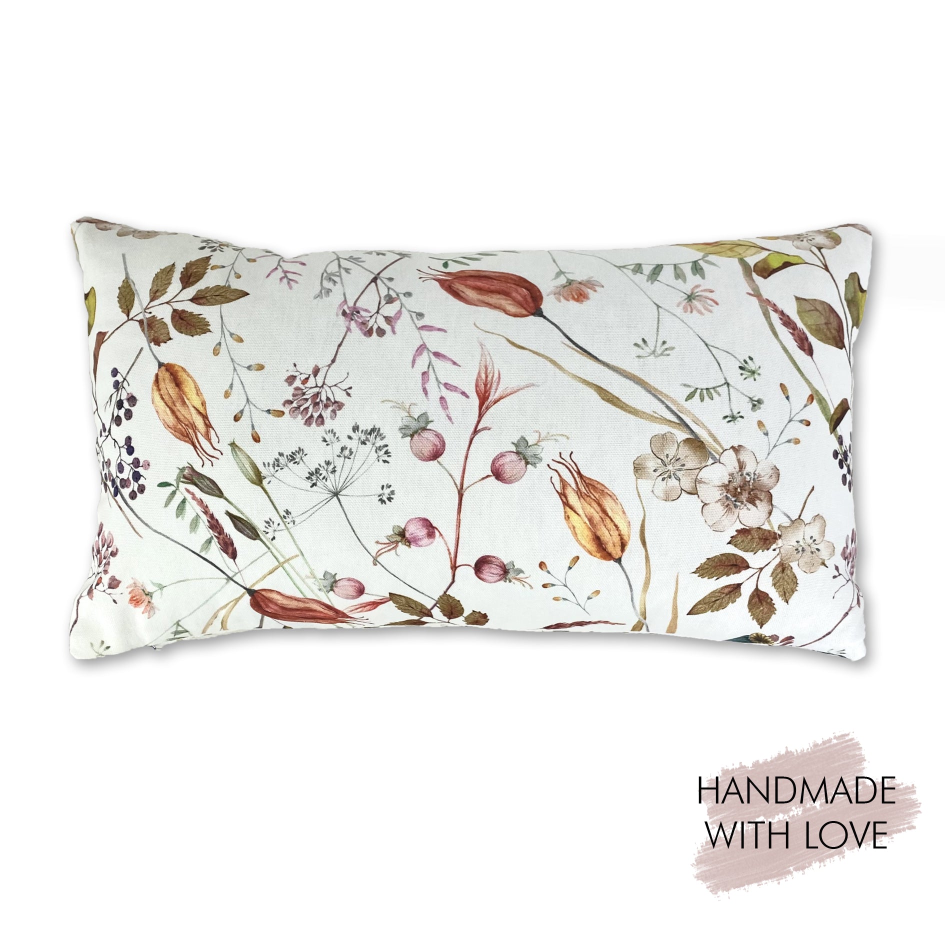 Kissenhülle Autumn Flower Weiß 30x50cm – Patjess