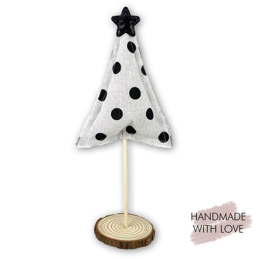 Stoffbäumchen Tanne Black Dots 30-40cm