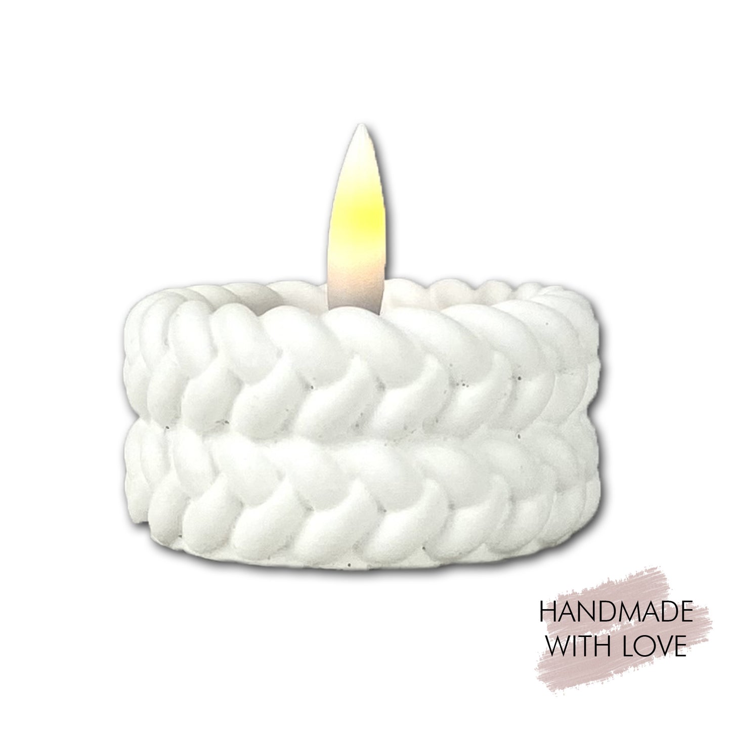 Geflochtener Teelichthalter Lea