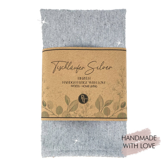 Table runner Silver Grey 140x44cm