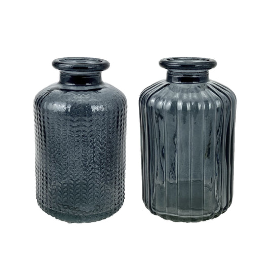 Mini glass vases Mara Black
