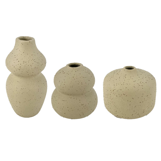 Strukturvase Mona in Sand