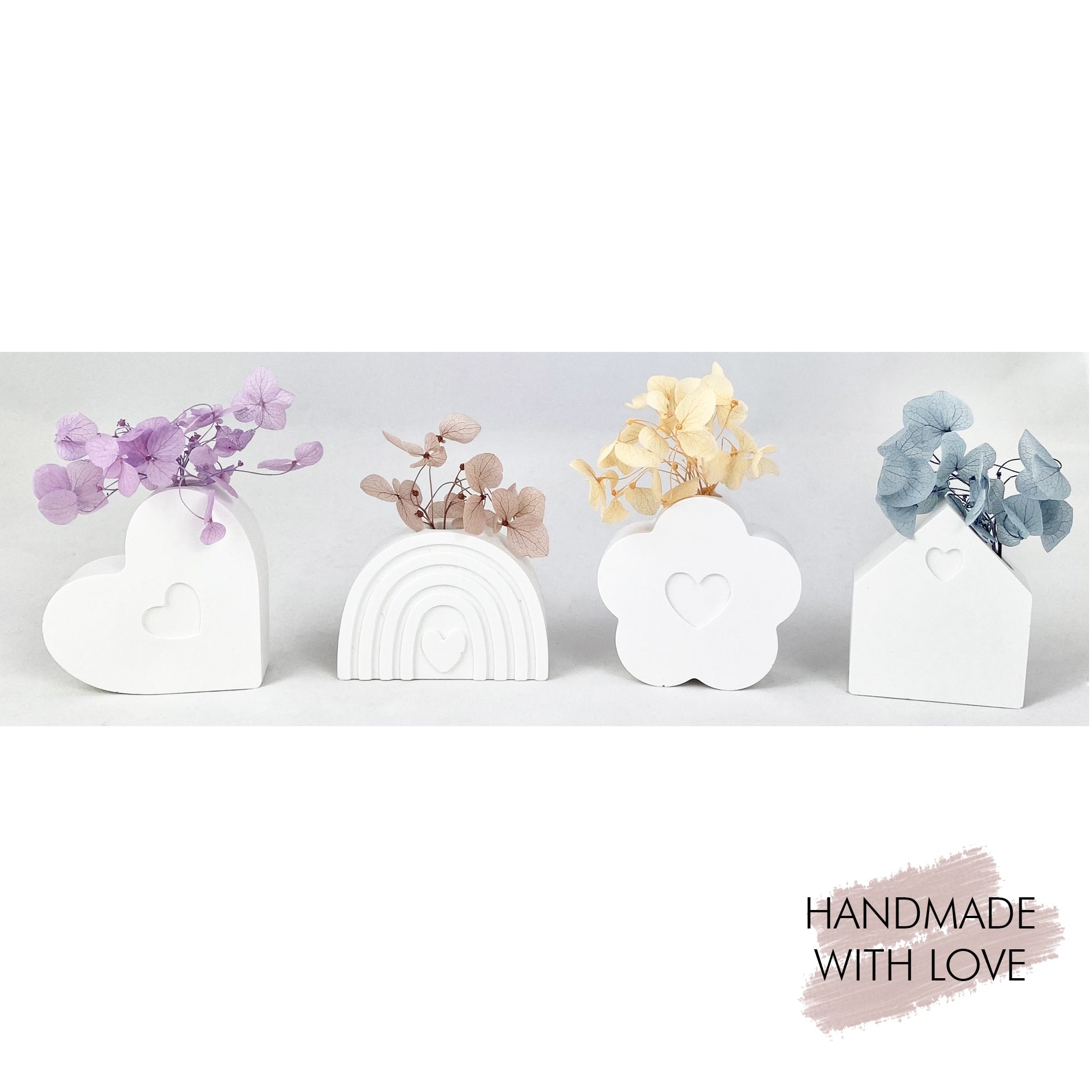Mini Blumenhalter Vasen im 4er Set – Patjess