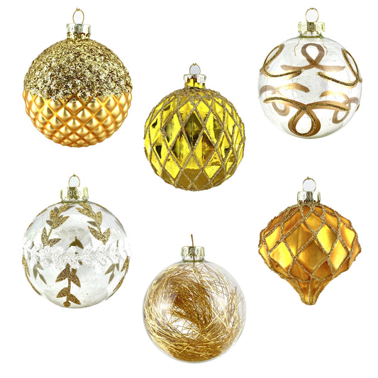 Weihnachtskugeln Luxury Gold