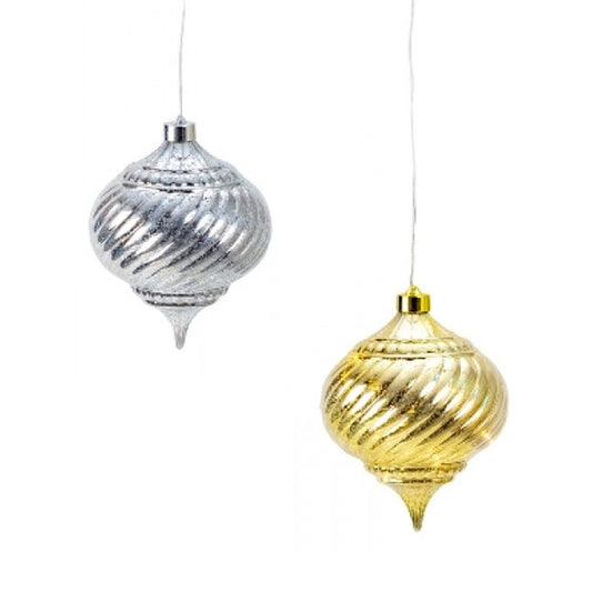LED Weihnachtszapfen mit Batterie