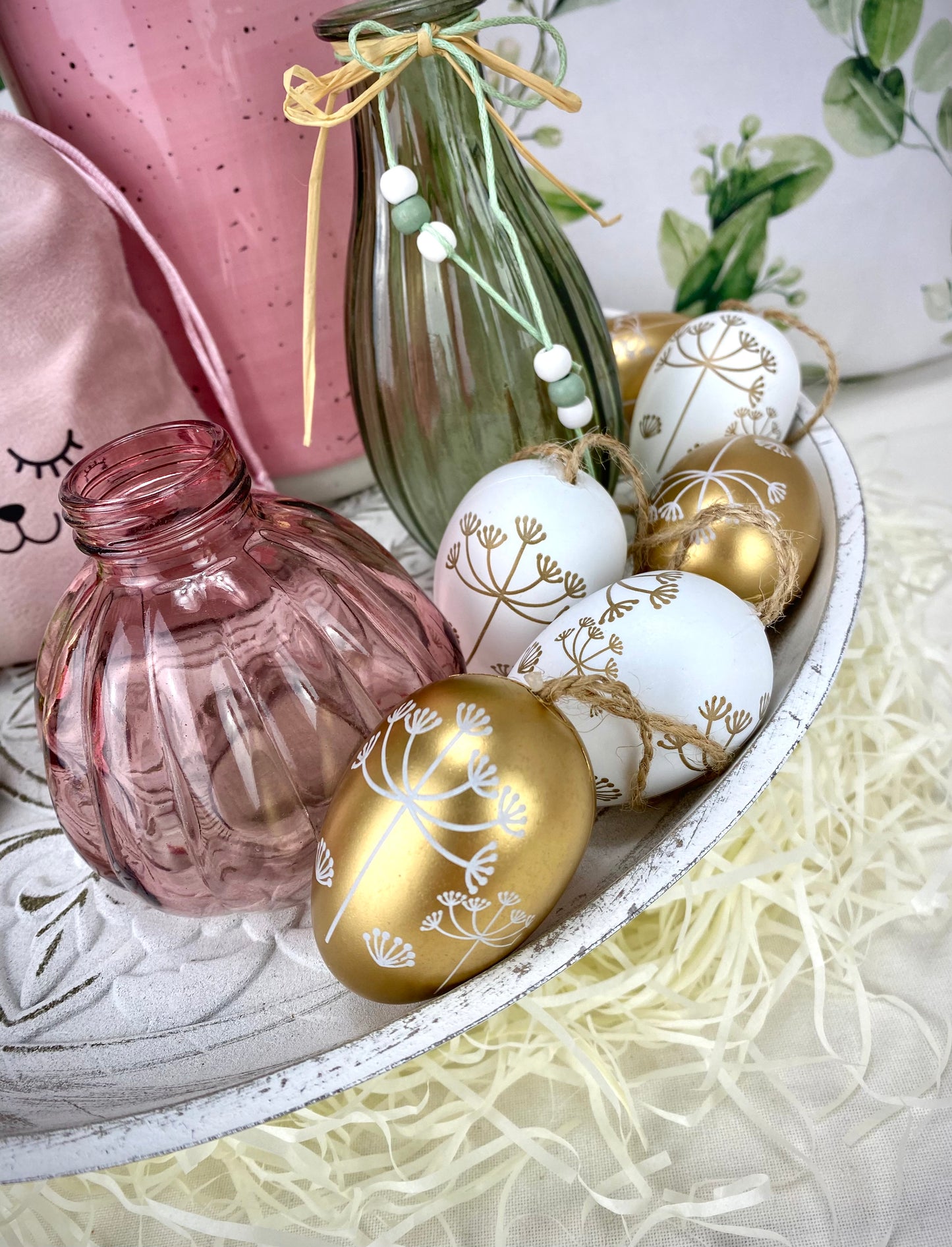 Ostereier Kunststoff 6er Set Maya