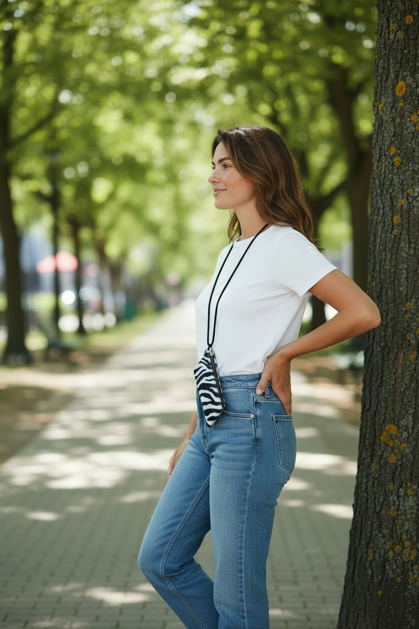 Umhängetasche Lara Zebra