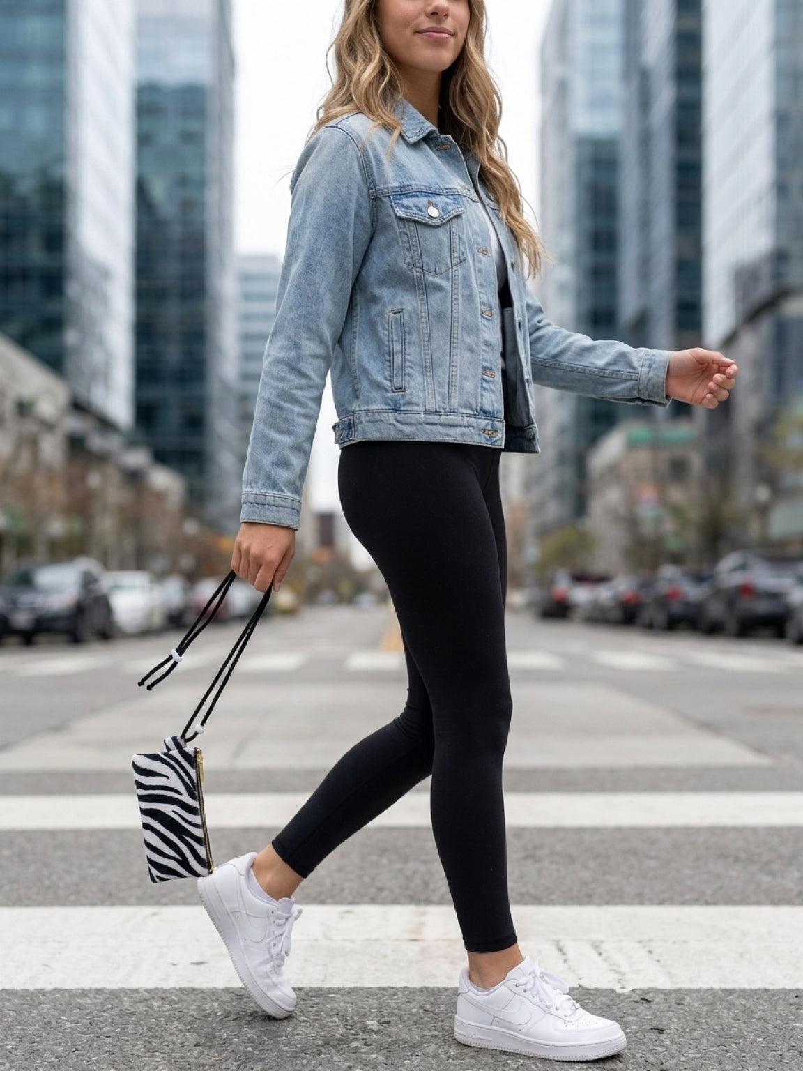 Umhängetasche Lara Zebra