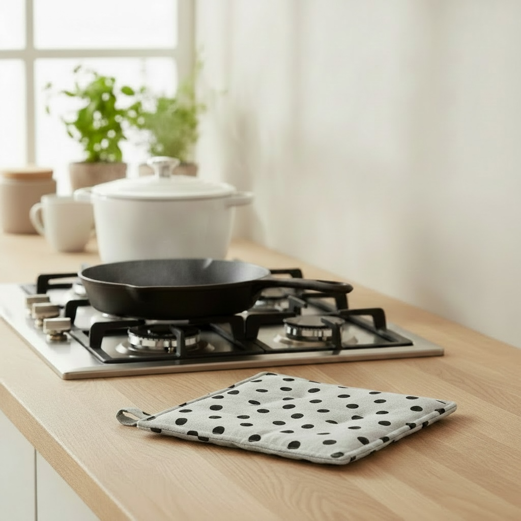Topflappen XXL Black Dots