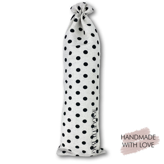 Baguette Beutel Black Dots