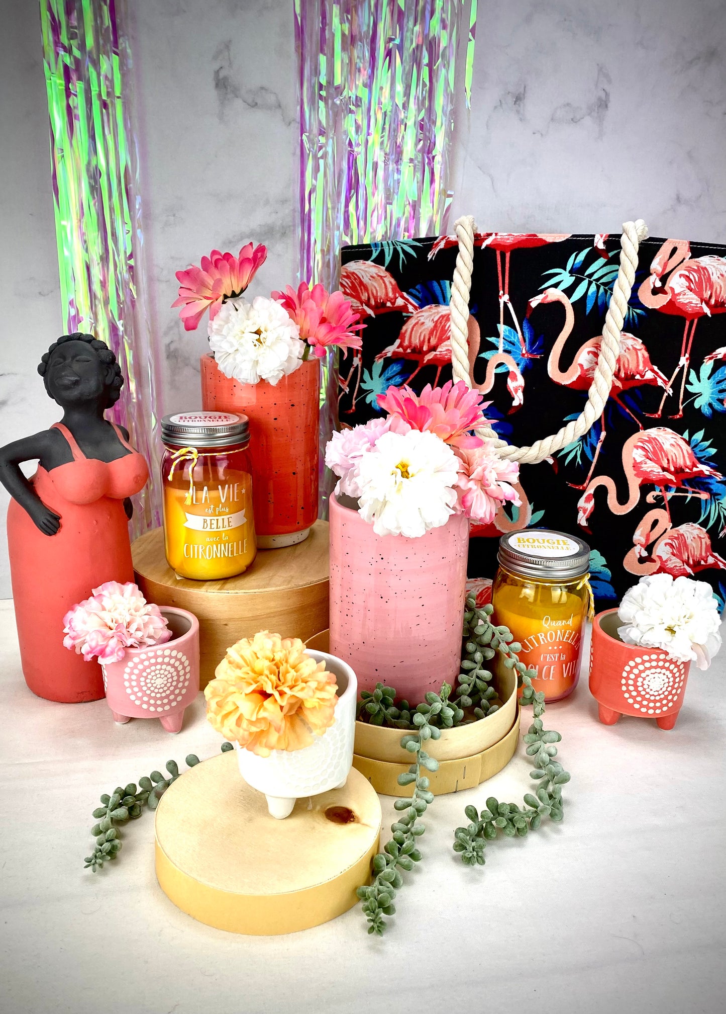 Strandtasche Flamingo