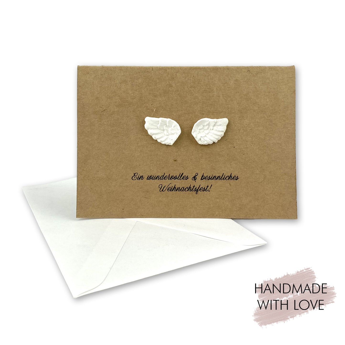 Klappkarten mit Gipsfigur