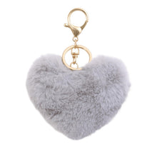 Load image into Gallery viewer, Heart Fluffy keychain
