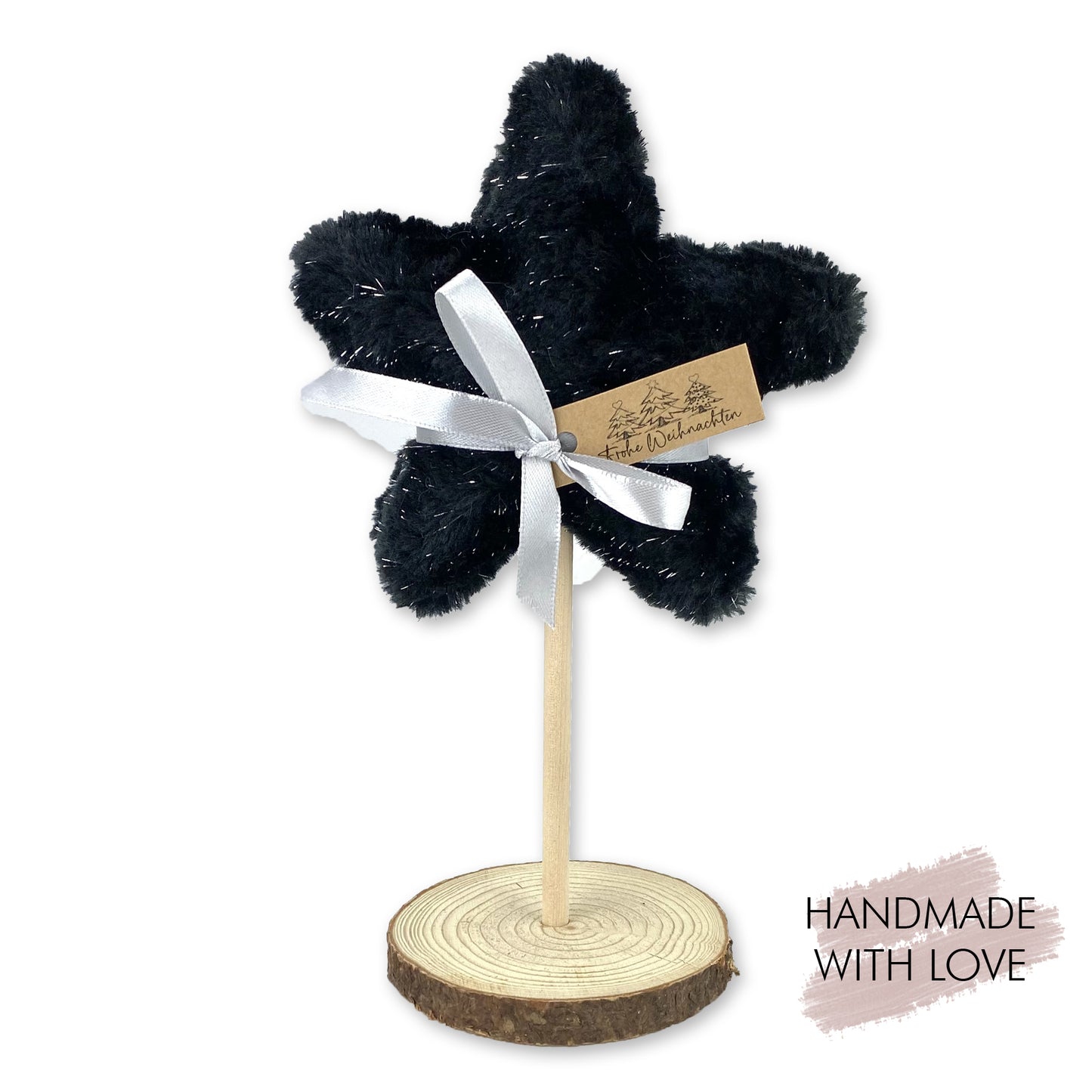 Kunstfell Tanne & Stern Black Silver