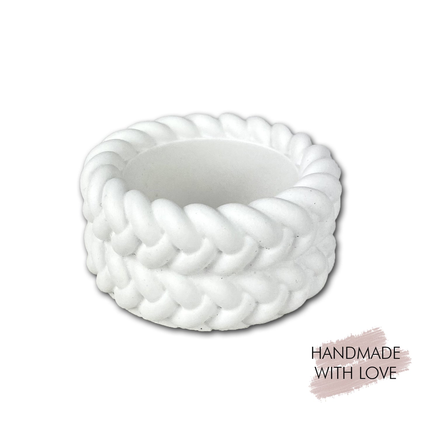 Geflochtener Teelichthalter Lea