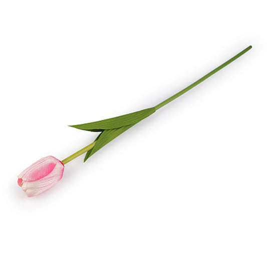 Künstliche Tulpe Fran Weiß/Rosa