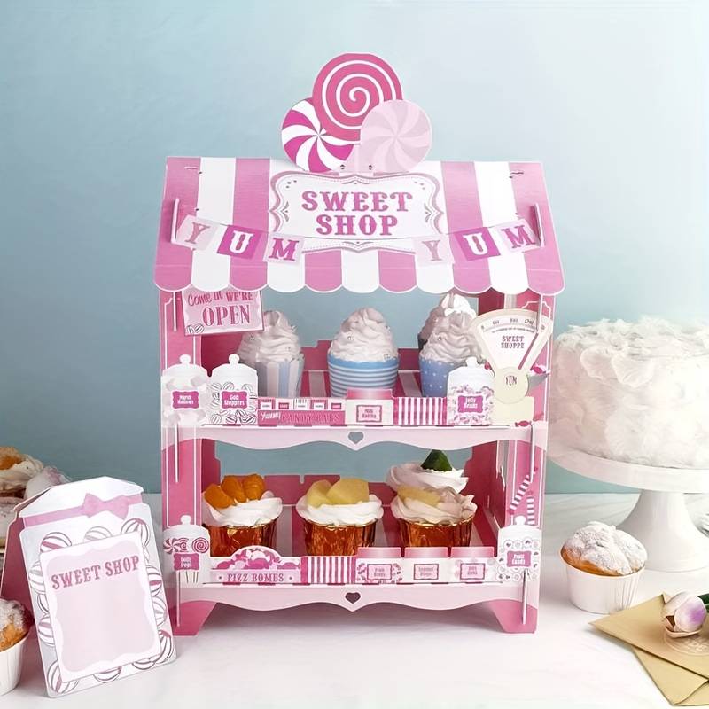 Sweet Candyshop Pappaufsteller 15er Set