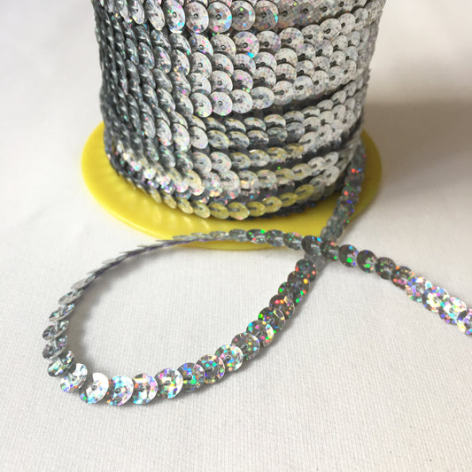 Sequin ribbon silver 2.5m