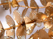Load image into Gallery viewer, Eucalyptus branch with glitter in gold
