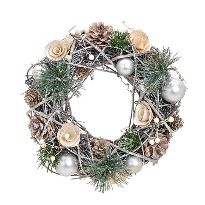 Decorated Advent wreath D24cm