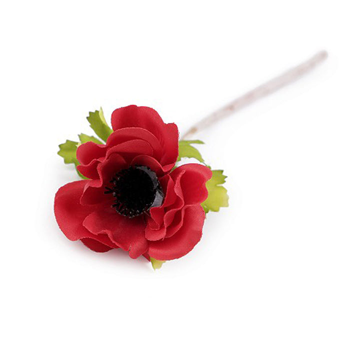 Anemone Artificial Red approx. 26cm