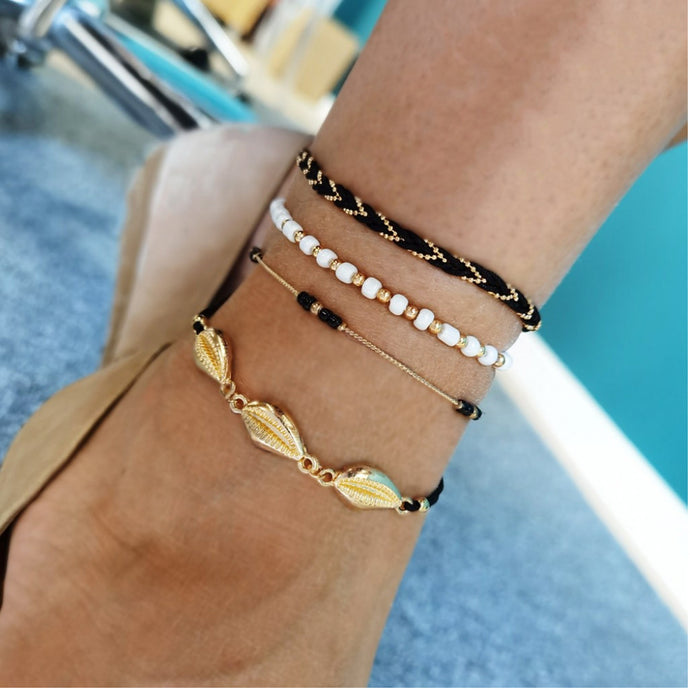 Bracelets/anklet shells set of 4