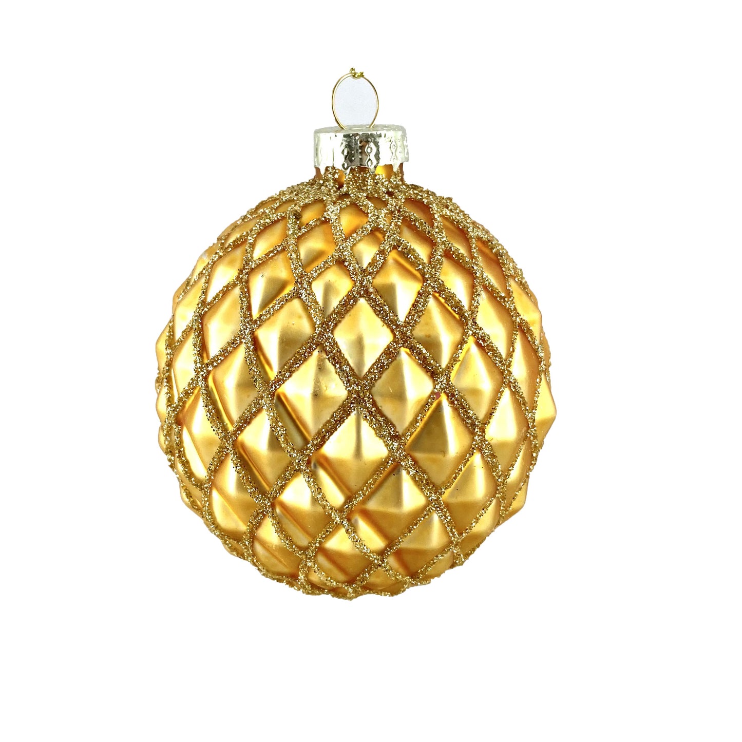 Christmas Baubles Luxury Gold Orange