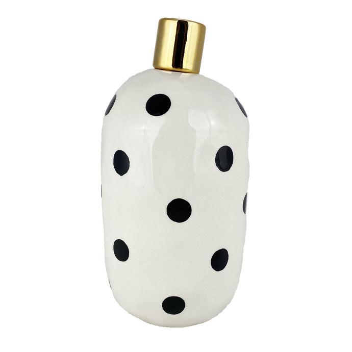 Vase Dots with Gold