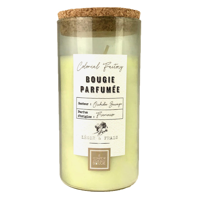 Scented candle with cork lid 230g