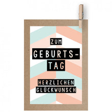 Load image into Gallery viewer, Steckkarten Herzlichen Glückwunsch - Patjess
