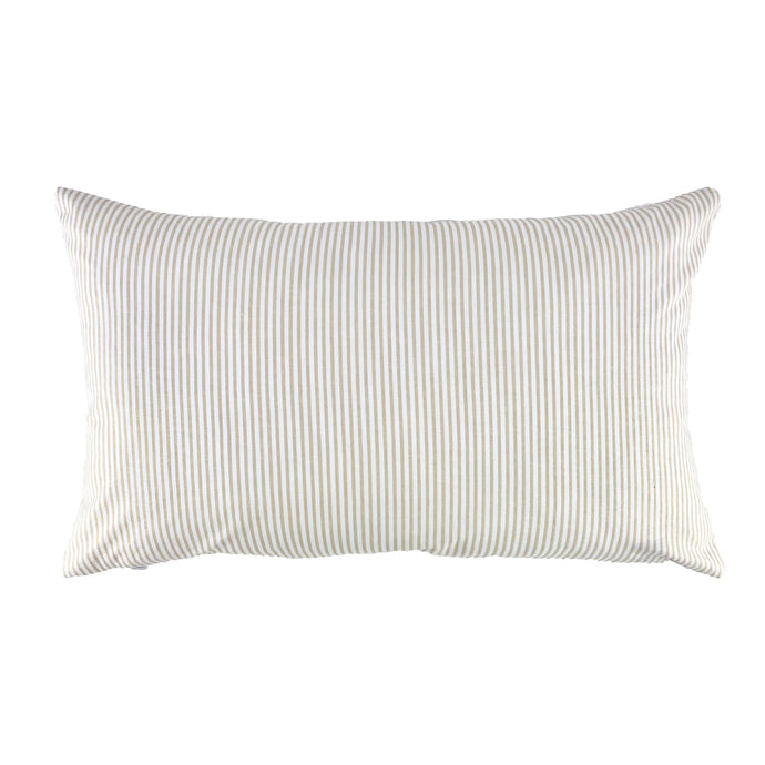 Cushion Cover Stripes Beige & Gray 30x50cm