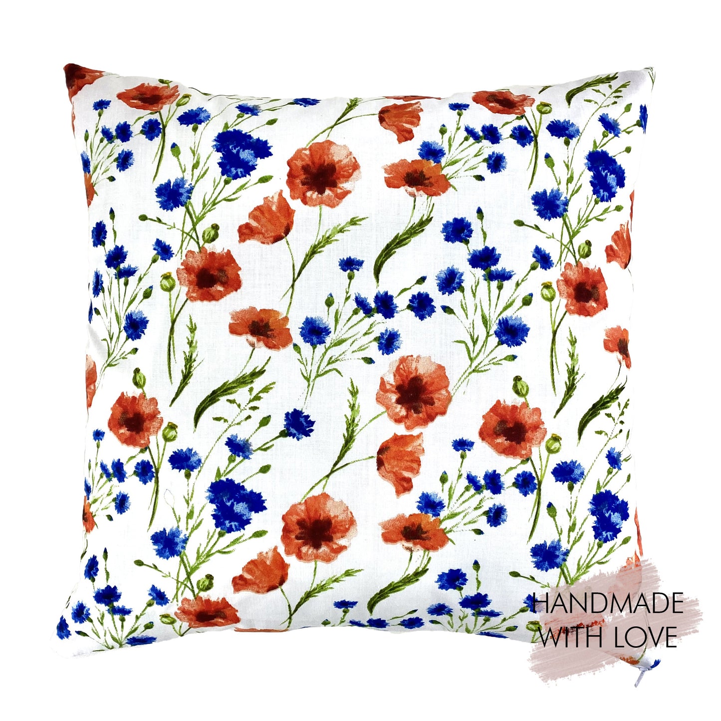 Cushion cover poppy 40x40cm