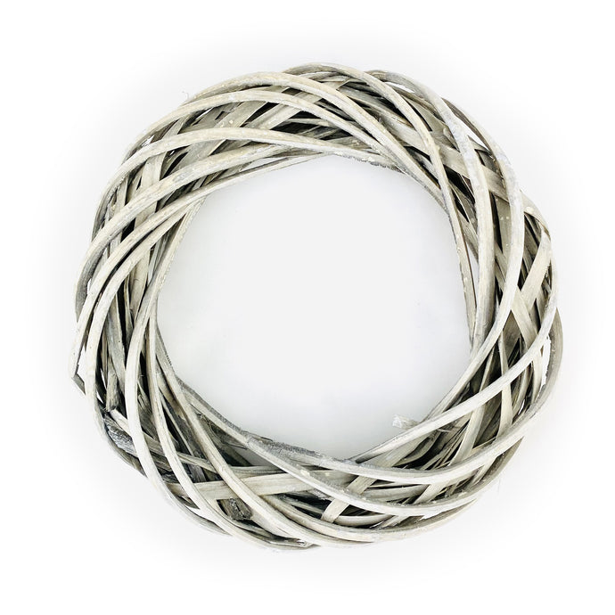 Rattan braided wreath