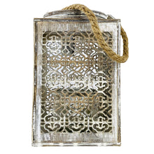 Load image into Gallery viewer, Wooden lantern Morocco 25x15cm
