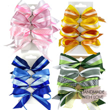 Load image into Gallery viewer, Easter bows in a set of 4
