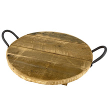 Load image into Gallery viewer, Decorative tray with metal handle
