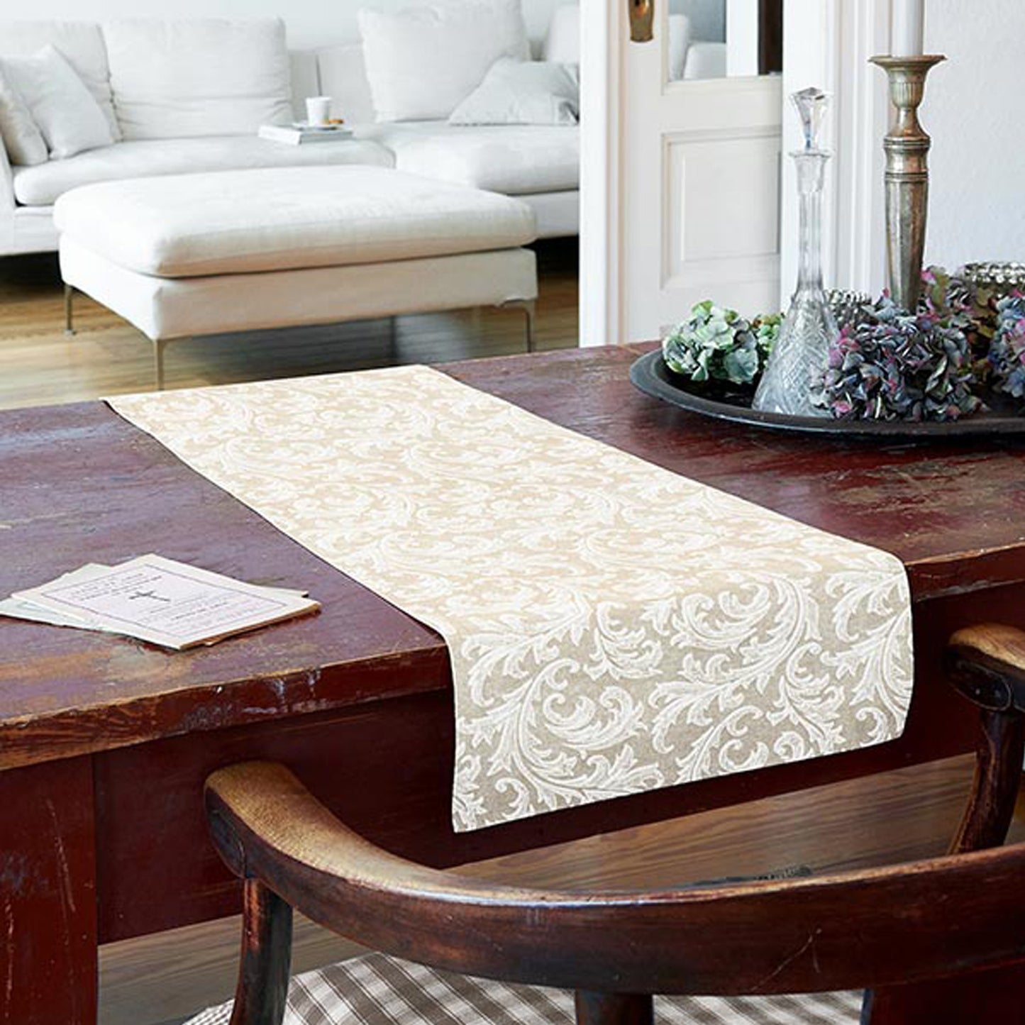 Table runner Maya Beige 40x140cm