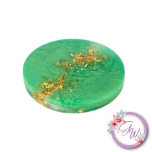 Load image into Gallery viewer, Coaster Green/Gold D10cm
