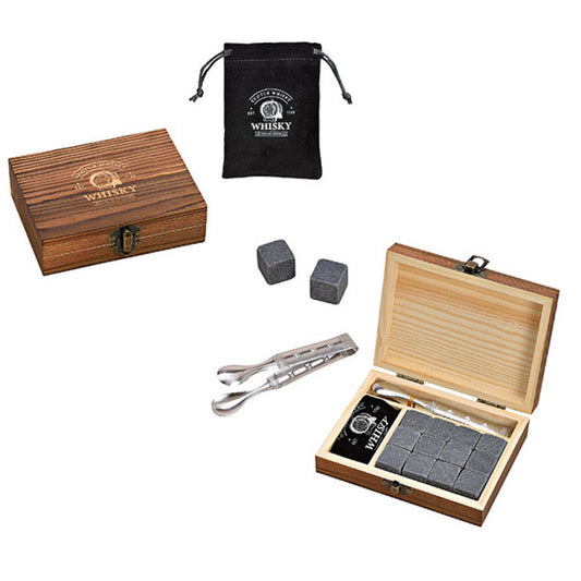 Whisky Eiswürfel 15er Set in Holzbox
