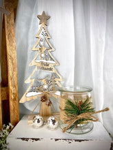 Load image into Gallery viewer, Wooden fir Christmas trees 30cm
